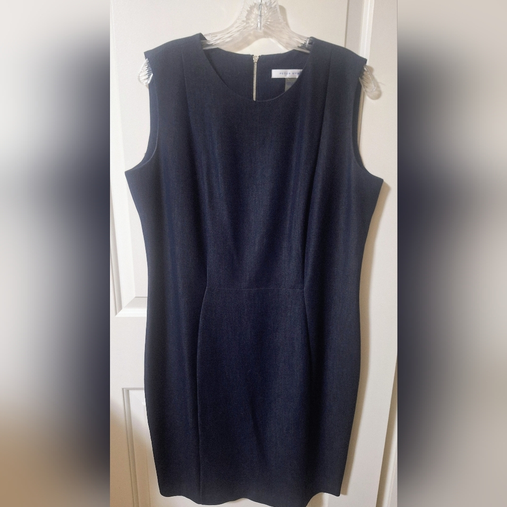 Peter Nygard Navy Midi Dress